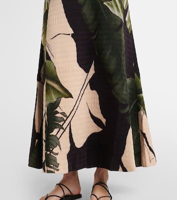 Abito midi con scollo all'americana | Johanna Ortiz