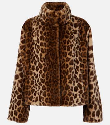 Valli leopard-print faux fur jacket | Velvet