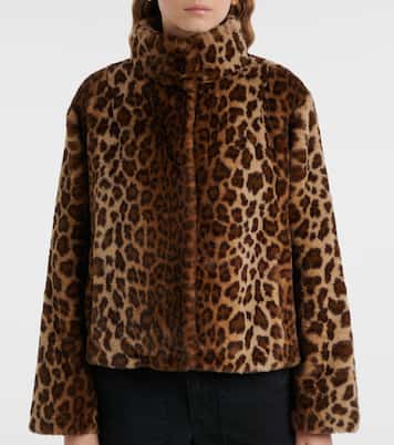 Valli leopard-print faux fur jacket | Velvet