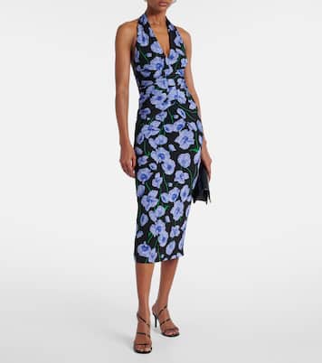 Abito midi con stampa floreale | Carolina Herrera