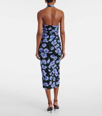 Abito midi con stampa floreale | Carolina Herrera