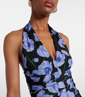 Abito midi con stampa floreale | Carolina Herrera