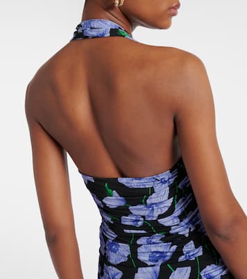 Abito midi con stampa floreale | Carolina Herrera