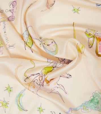 Foulard Court in seta con stampa | Alémais