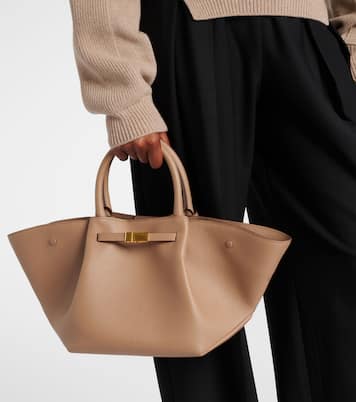 New York Midi leather tote bag | DeMellier