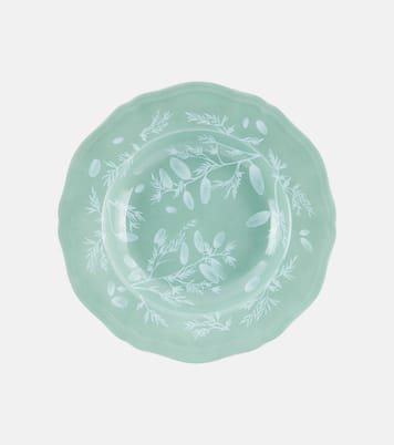 Floral porcelain soup plate by Ginori 1735 | Cabana