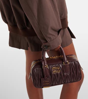 Arcadie Small matelassé leather tote bag | Miu Miu