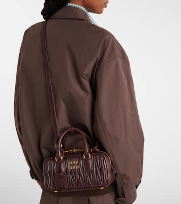 Arcadie Small matelassé leather tote bag | Miu Miu