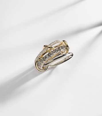 Bague Arla en argent sterling et or jaune 18 ct et diamants | Spinelli Kilcollin