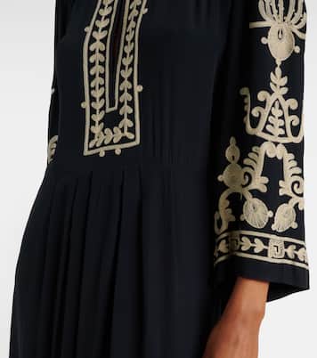 Feliana embroidered crêpe maxi dress | Marant Etoile