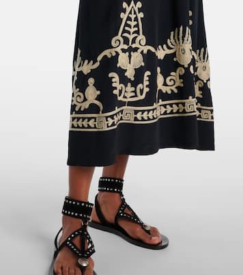 Feliana embroidered crêpe maxi dress | Marant Etoile