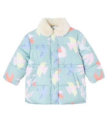 Printed faux shearling-trimmed jacket | Stella McCartney Kids