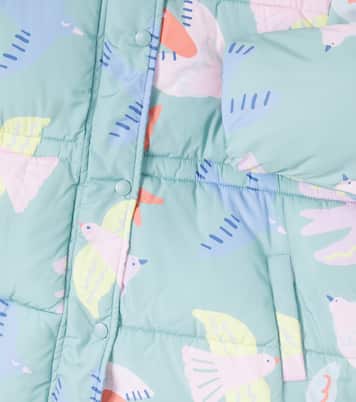 Printed faux shearling-trimmed jacket | Stella McCartney Kids