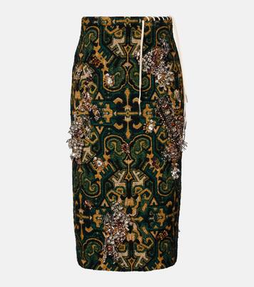 Falda tubo adornada | Dries Van Noten