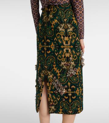 Falda tubo adornada | Dries Van Noten