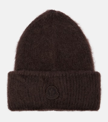 Logo mohair and wool-blend beanie | Moncler
