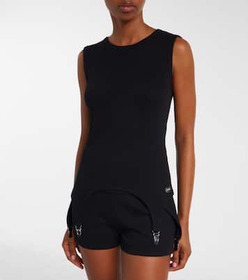 Ribbed-knit cotton jersey tank top | Jean Paul Gaultier