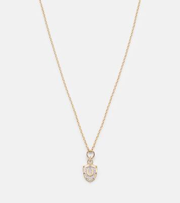 Protection Fine Belcher 18kt gold necklace with diamonds | FoundRae