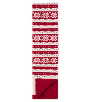 Fair Isle wool scarf | Gucci Kids