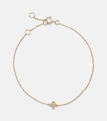 Armband Clover aus 14kt Gelbgold mit Diamanten | Stone and Strand