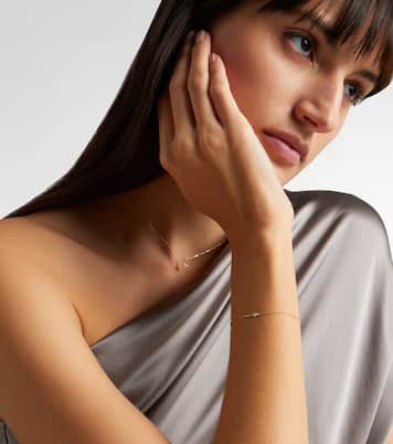 Armband Clover aus 14kt Gelbgold mit Diamanten | Stone and Strand