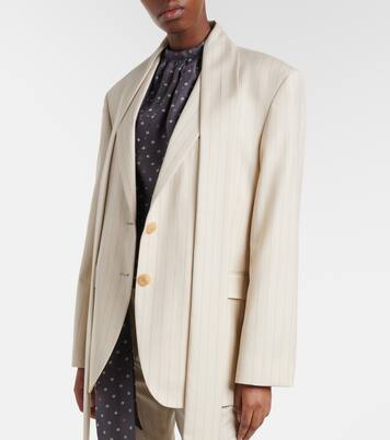 Pinstripe wool blazer | Acne Studios