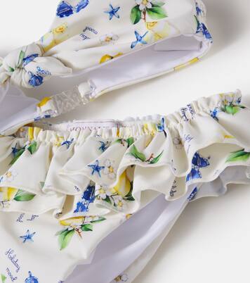 Printed ruffled bikini | Monnalisa