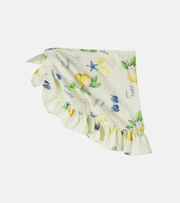 Printed cotton beach cover-up | Monnalisa