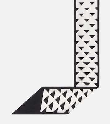 Printed silk twill scarf | Prada