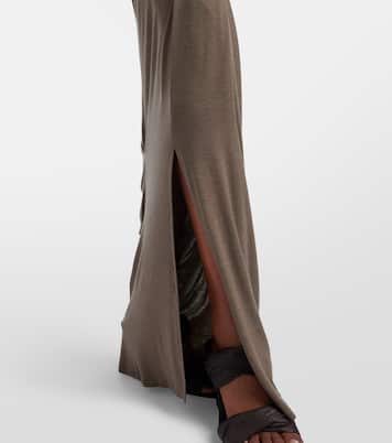 Draped jersey maxi skirt | Entire Studios