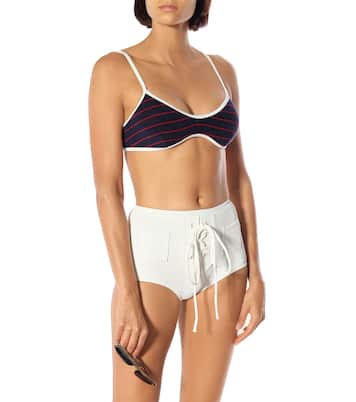 Haut de bikini The Nantucket en coton mélangé | Solid & Striped
