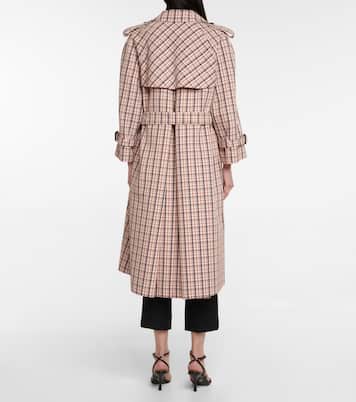 Checked virgin wool coat | Prada