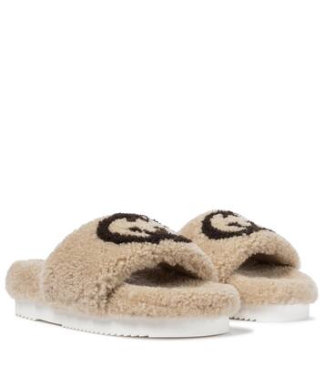 Interlocking G teddy slides | Gucci