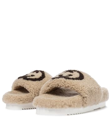 Interlocking G teddy slides | Gucci