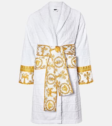 Accappatoio in cotone con stampa | Versace Home
