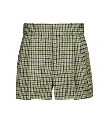 Shorts in tweed a quadri | Chloé