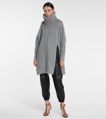 Aran-knit cotton-blend sweater | Stella McCartney