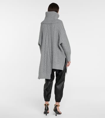 Aran-knit cotton-blend sweater | Stella McCartney