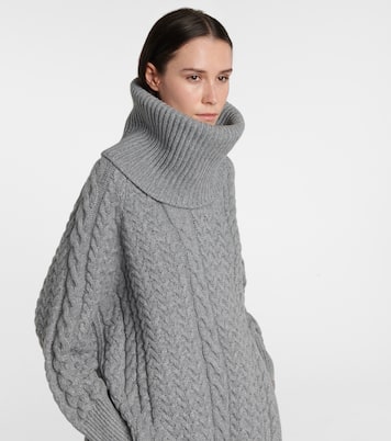 Aran-knit cotton-blend sweater | Stella McCartney