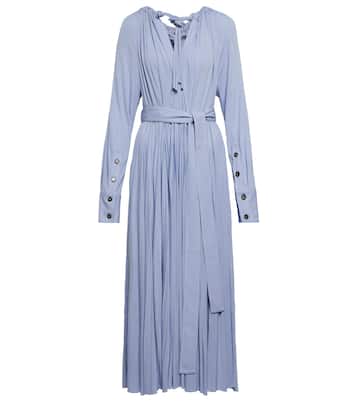 Pleated jersey midi dress | Proenza Schouler