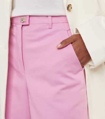 Pantalon slim à taille mi-haute en coton | Ferragamo