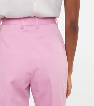 Pantalon slim à taille mi-haute en coton | Ferragamo