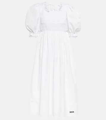 Midikleid aus Baumwolle | Miu Miu