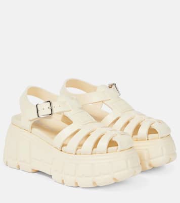 Fisherman platform sandals | Miu Miu