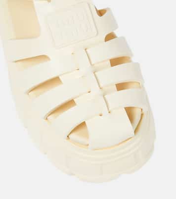 Fisherman platform sandals | Miu Miu