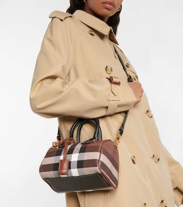 Checked canvas tote bag | Burberry