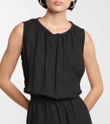 Vivi cutout linen jumpsuit | Velvet