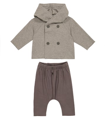 Baby striped sweatshirt and sweatpants set | Il Gufo
