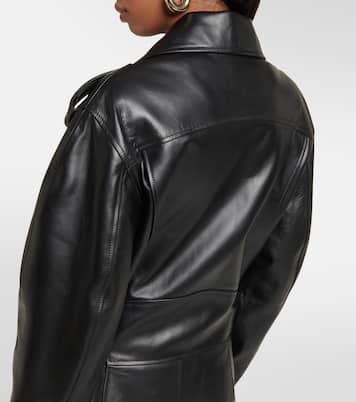 Cappotto biker lungo in pelle | Chloé
