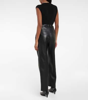 Hose Pernille aus Lederimitat | The Frankie Shop